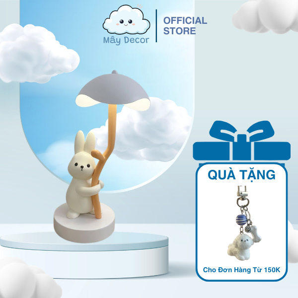 Đèn Thỏ Ôm Hoa