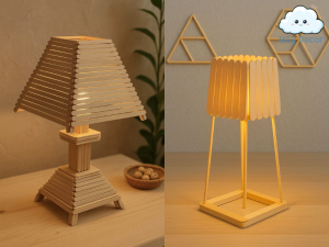 Đèn ngủ handmade-Mây Decor