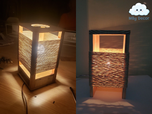 Đèn ngủ handmade/Mây Decor