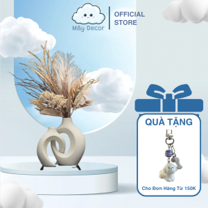 Lọ Decor Gallery Shape – Gốm Tối Giản Hiện Đại Mây Decor LD02