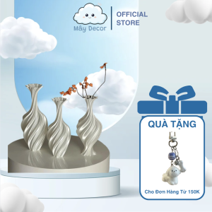 Lọ Decor Twist – Gốm Nghệ Thuật Mây Decor LD04